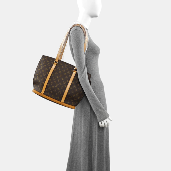 VINTAGE BABYLONE Monogram Coated Canvas Brown