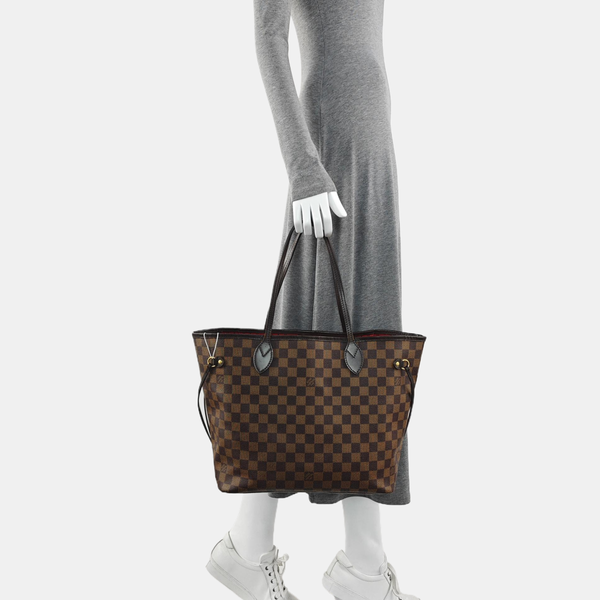 NEVERFULL MM Damier Ebene Coated Canvas Brown