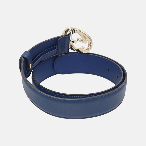Leather Belt Blue
