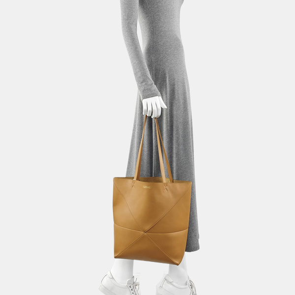 Puzzle Fold Medium Calfskin Brown
