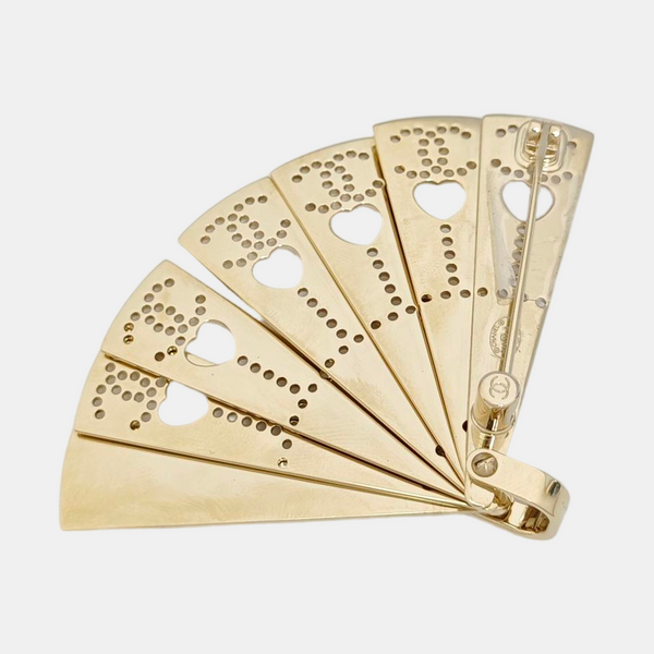 Metal Gold Brooch