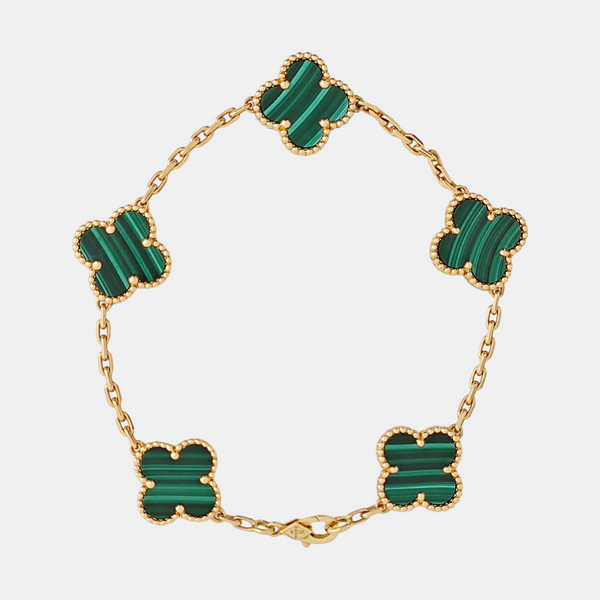 Vintage Alhambra 18k Gold Bracelet