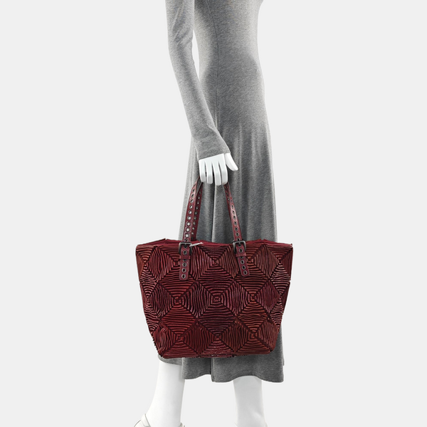 Calfskin Tote Bag Red