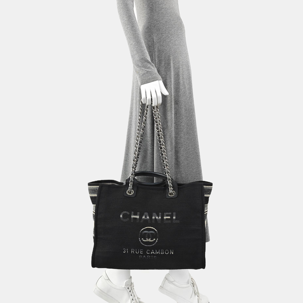 DEAUVILLE Medium Canvas Black