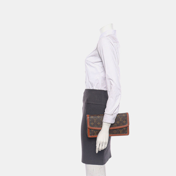 DAME Monogram Coated Canvas Brown