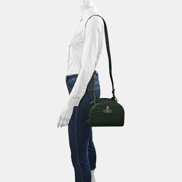 Leather Shoulder Bag Green