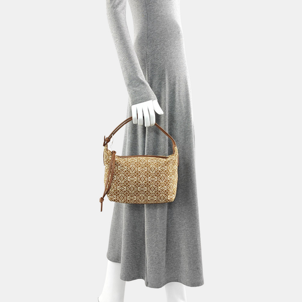 Monogram Canvas Top Handle Bag Brown