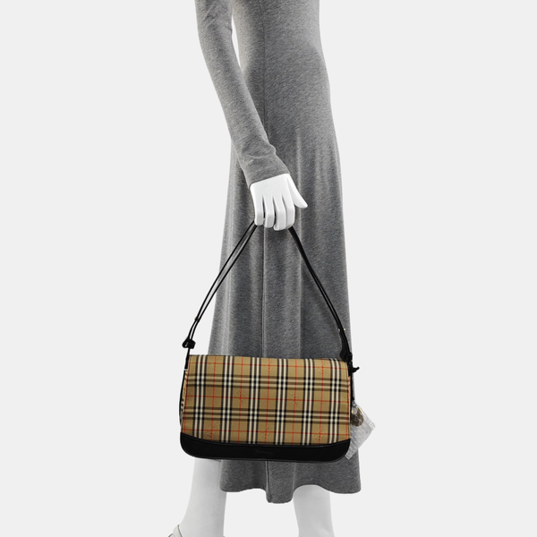 Canvas Shoulder Bag Beige