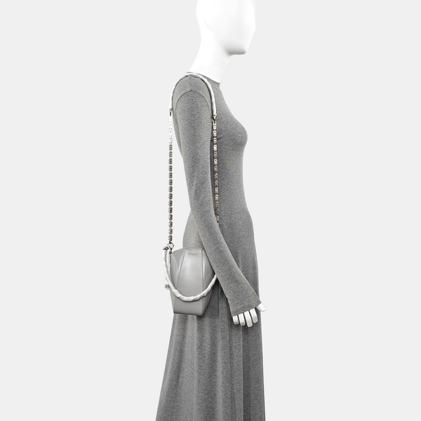 Calfskin Shoulder Bag Gray