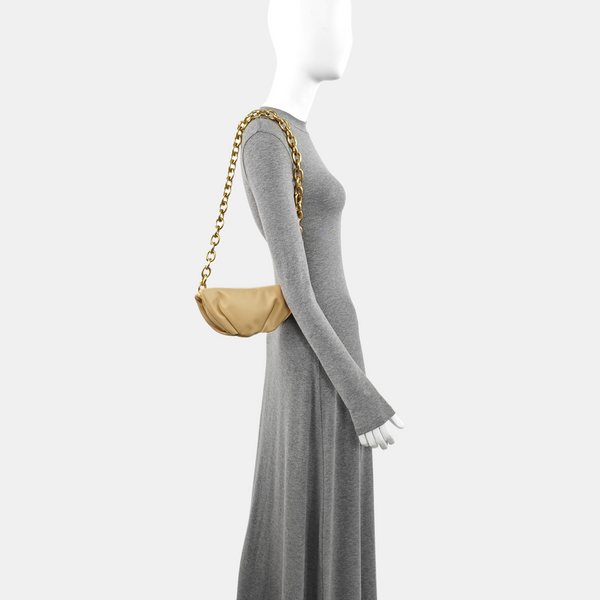 Calfskin Shoulder Bag Beige