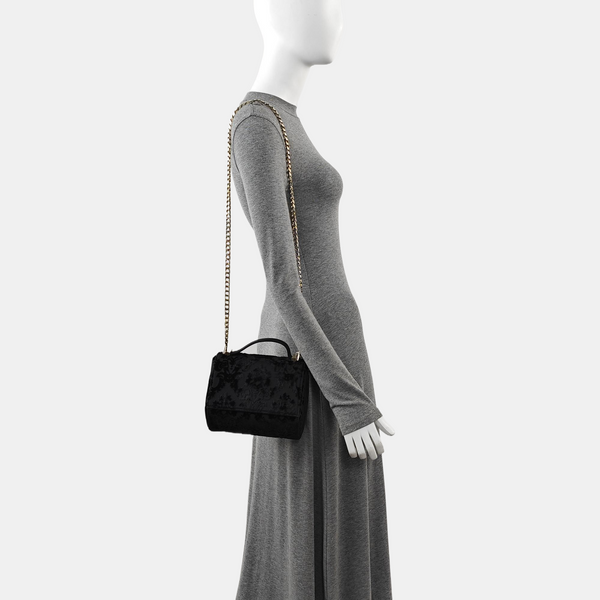 Fabric Shoulder Bag Black