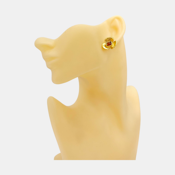 Metal Gold Stud Earrings