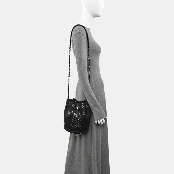 DEAUVILLE Small Grained Calfskin Black