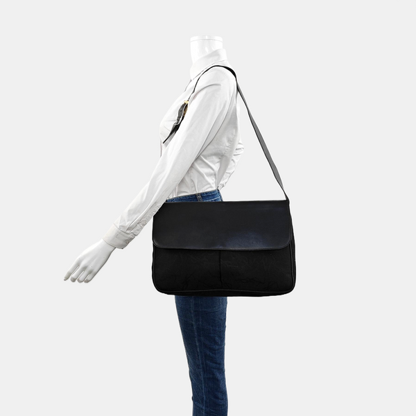 Canvas Shoulder Bag Black