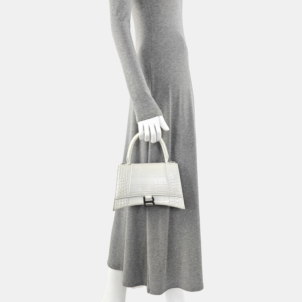 Hourglass S Calfskin White