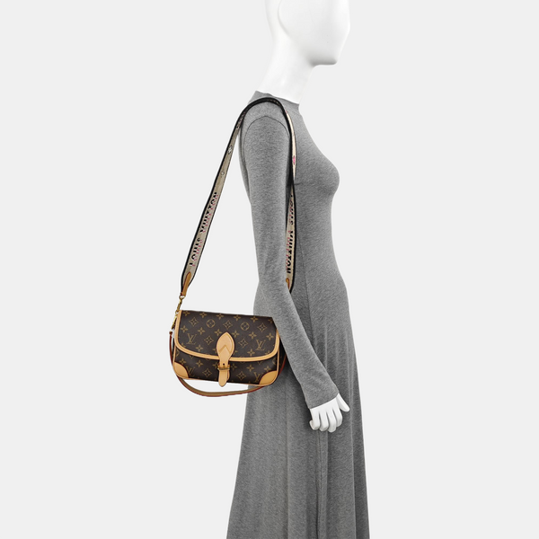 DIANE Monogram Coated Canvas Brown