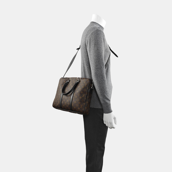 PORTE-DOCUMENTS PM Monogram Coated Canvas Brown