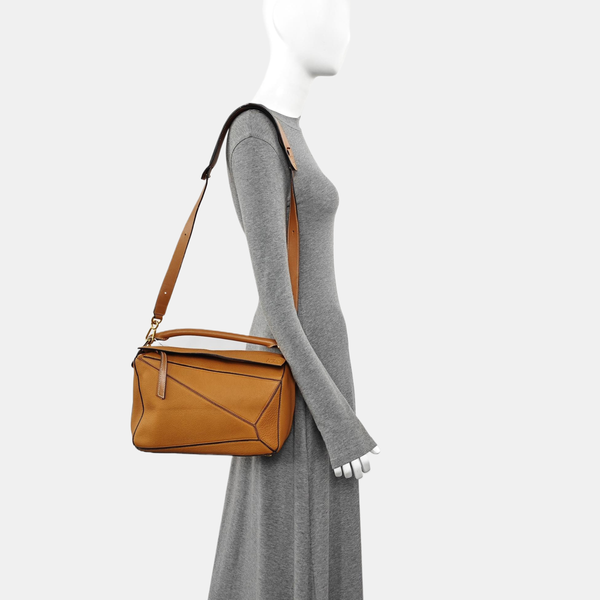 Puzzle Medium Calfskin Brown