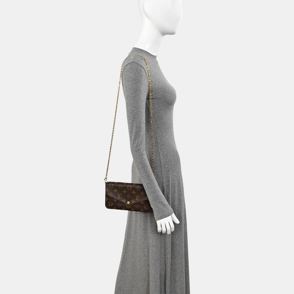 FÉLICIE Monogram Coated Canvas Brown