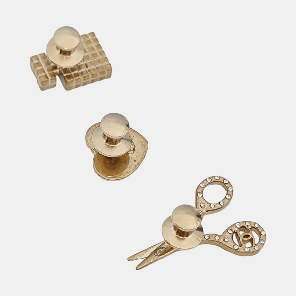 Metal Gold Brooch