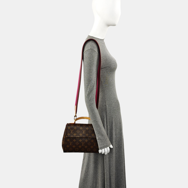CLUNY BB Monogram Coated Canvas Brown
