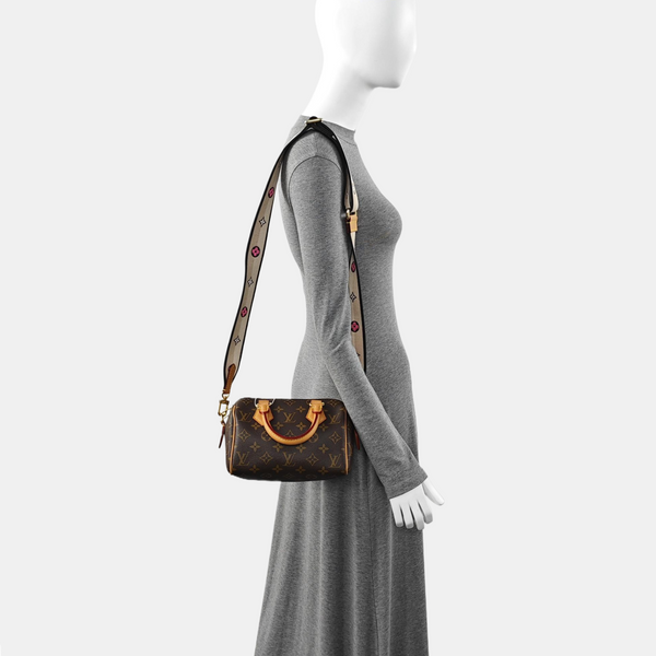 SPEEDY 20 Monogram Coated Canvas Brown