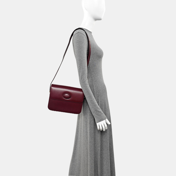 Calfskin Shoulder Bag Red