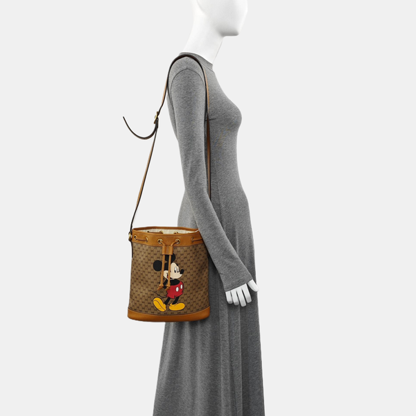 Disney X Gucci Monogram Coated Canvas Brown