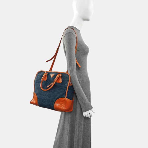 Denim Shoulder Bag Blue