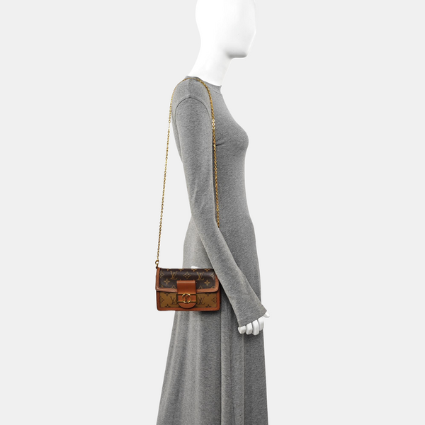 DAUPHINE WOC Monogram Coated Canvas Brown