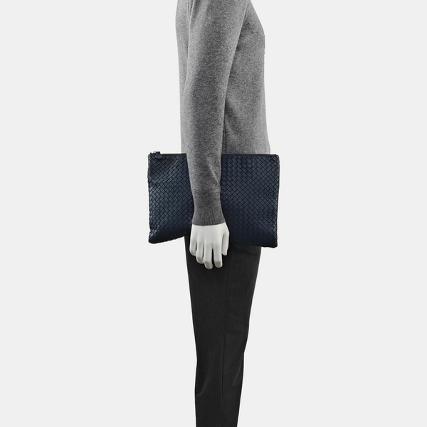 Lambskin Clutch Blue
