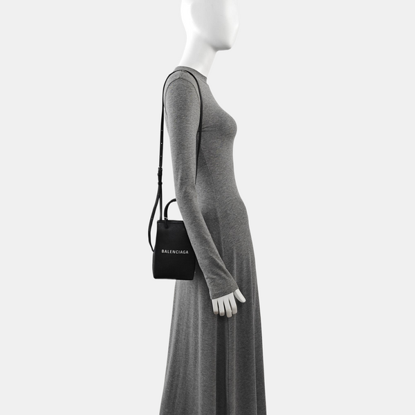 Shopping Bag Calfskin Black