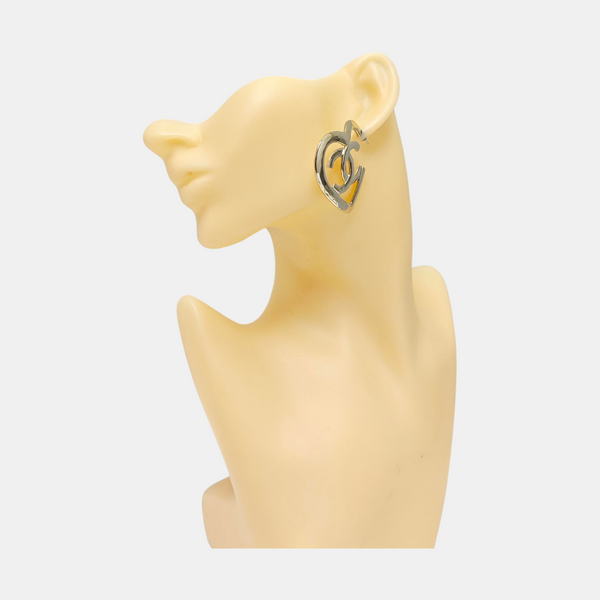 Metal Gold Stud Earrings