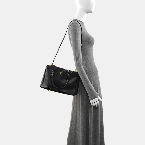 Galleria Saffiano Calfskin Black