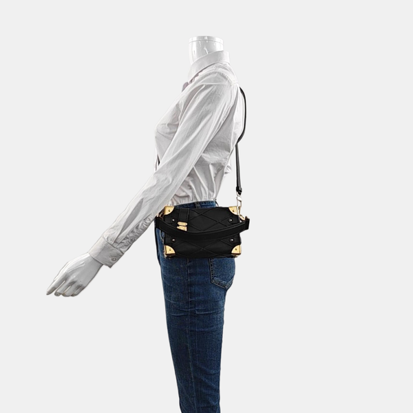 SIDE TRUNK PM Calfskin Black