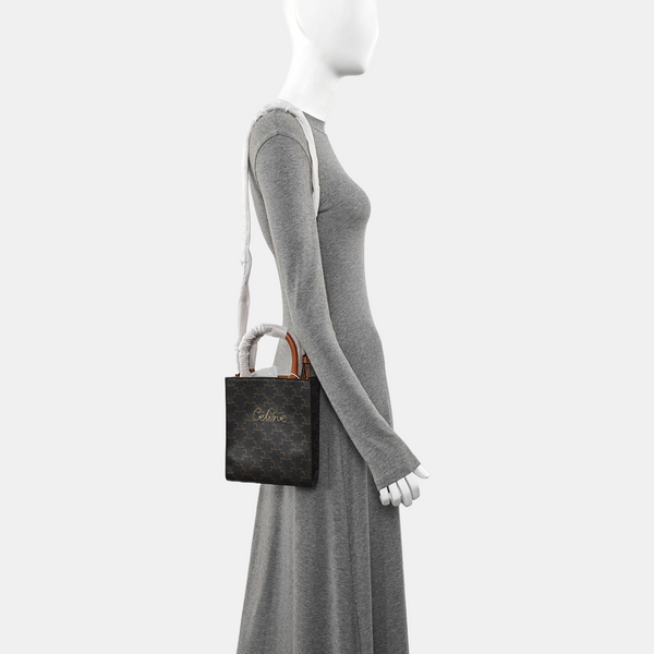 CABAS CELINE Mini Coated Canvas Brown