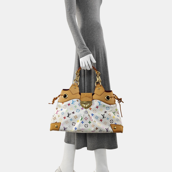 LV × TM URSULA Monogram Coated Canvas White
