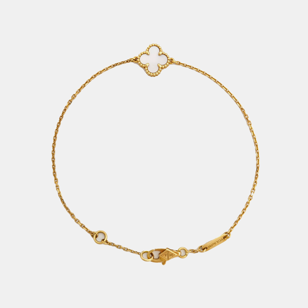 Sweet Alhambra 18k Gold Bracelet