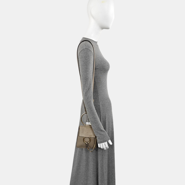 Faye Small Calfskin Gray