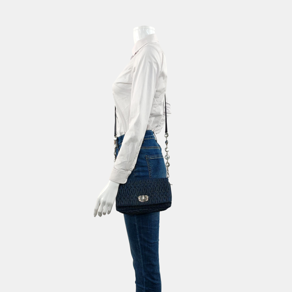 Crystal Quilted Denim Blue