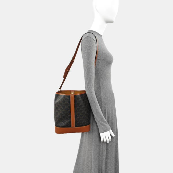 TRIOMPHE CANVAS Medium Coated Canvas Brown