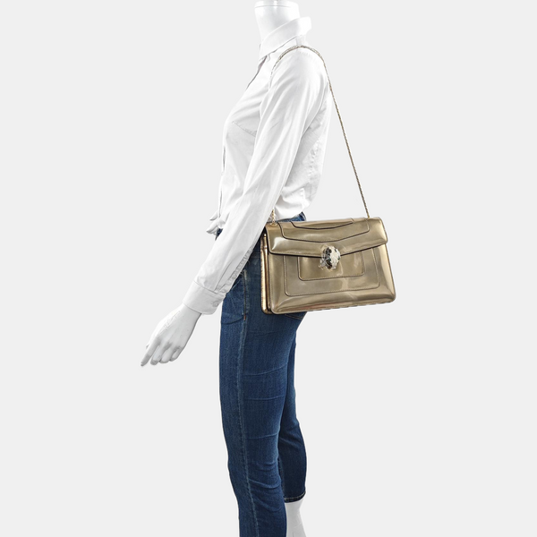 SERPENTI FOREVER Medium Calfskin Gold