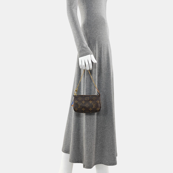 ACCESSOIRES Mini Monogram Coated Canvas Brown