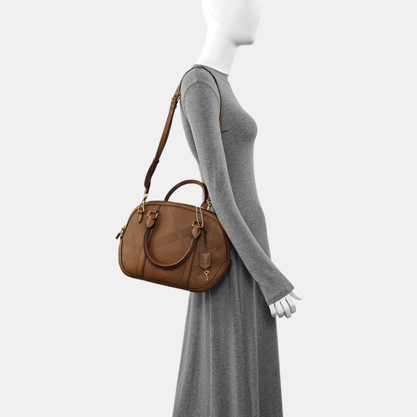 Calfskin Shoulder Bag Brown