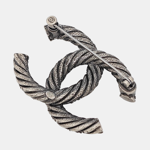 Vintage Metal Silver Brooch