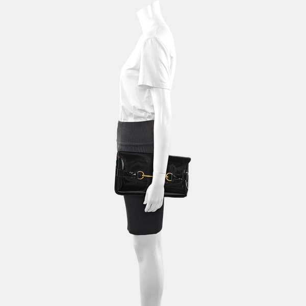 Bright Bit Patent Leather Black