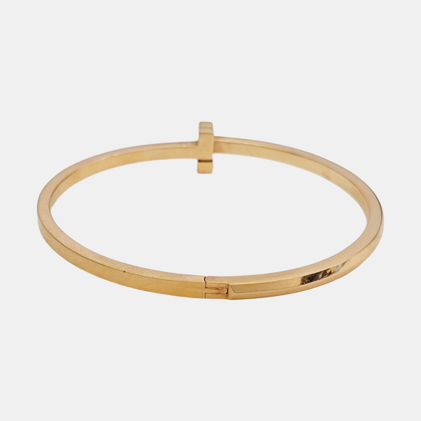 Tiffany T 18k Rose Gold Bangle