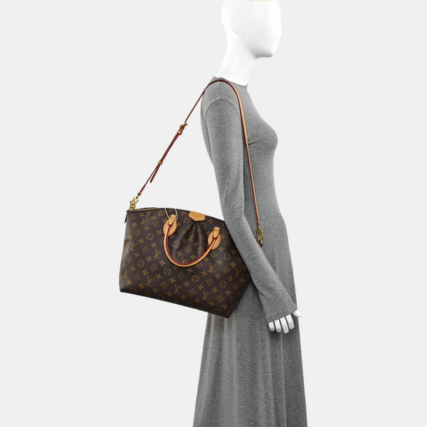 BOETIE MM Monogram Coated Canvas Brown