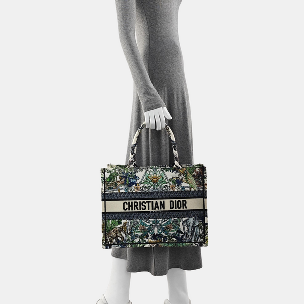 Book Tote Medium Canvas Multicolor