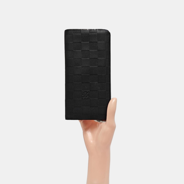 BRAZZA Damier Graphite Calfskin Black Wallet